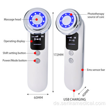 EMS + RF + LED-Hautpflege-Falten-Falten-Remittsmaschine